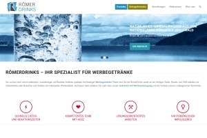 356 roemer screen - Römer Drinks: Neue Website