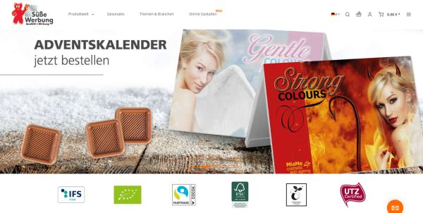 kalfany screenshot d - Kalfany Süße Werbung: Neuer Online-Auftritt